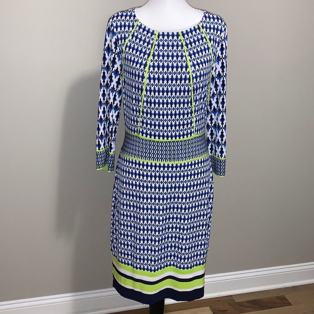 Joseph Ribkoff Modern Sheath Fitted Dress size 10